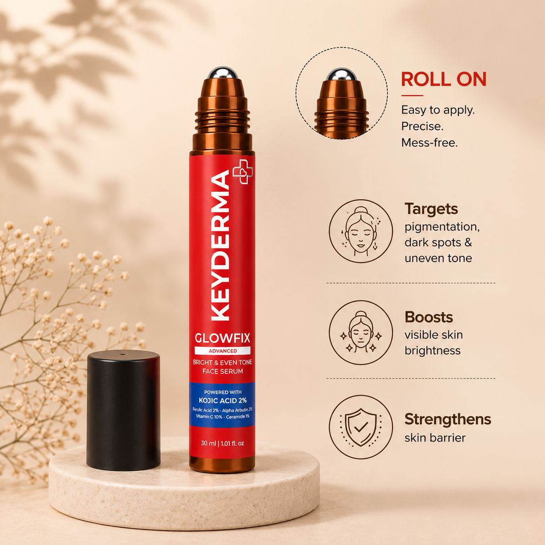 GlowFix Advanced Brightening & Even Tone Face Serum (30ml)