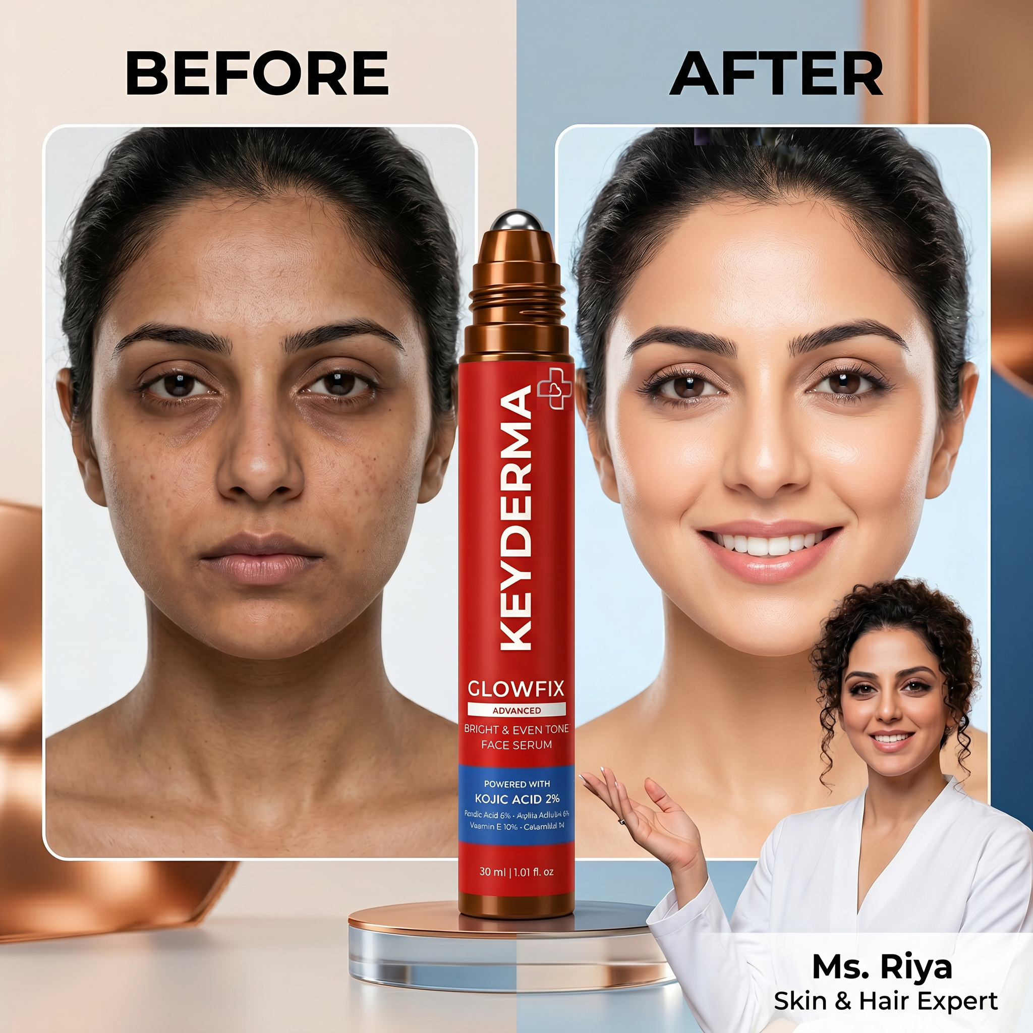 GlowFix Advanced Brightening & Even Tone Face Serum (30ml)