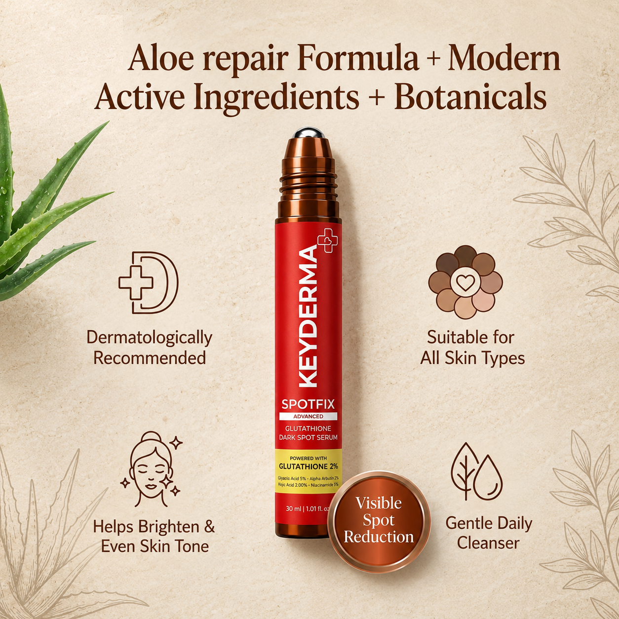 SpotFix Advanced Glutathione Dark Spot Face Serum (30ml)