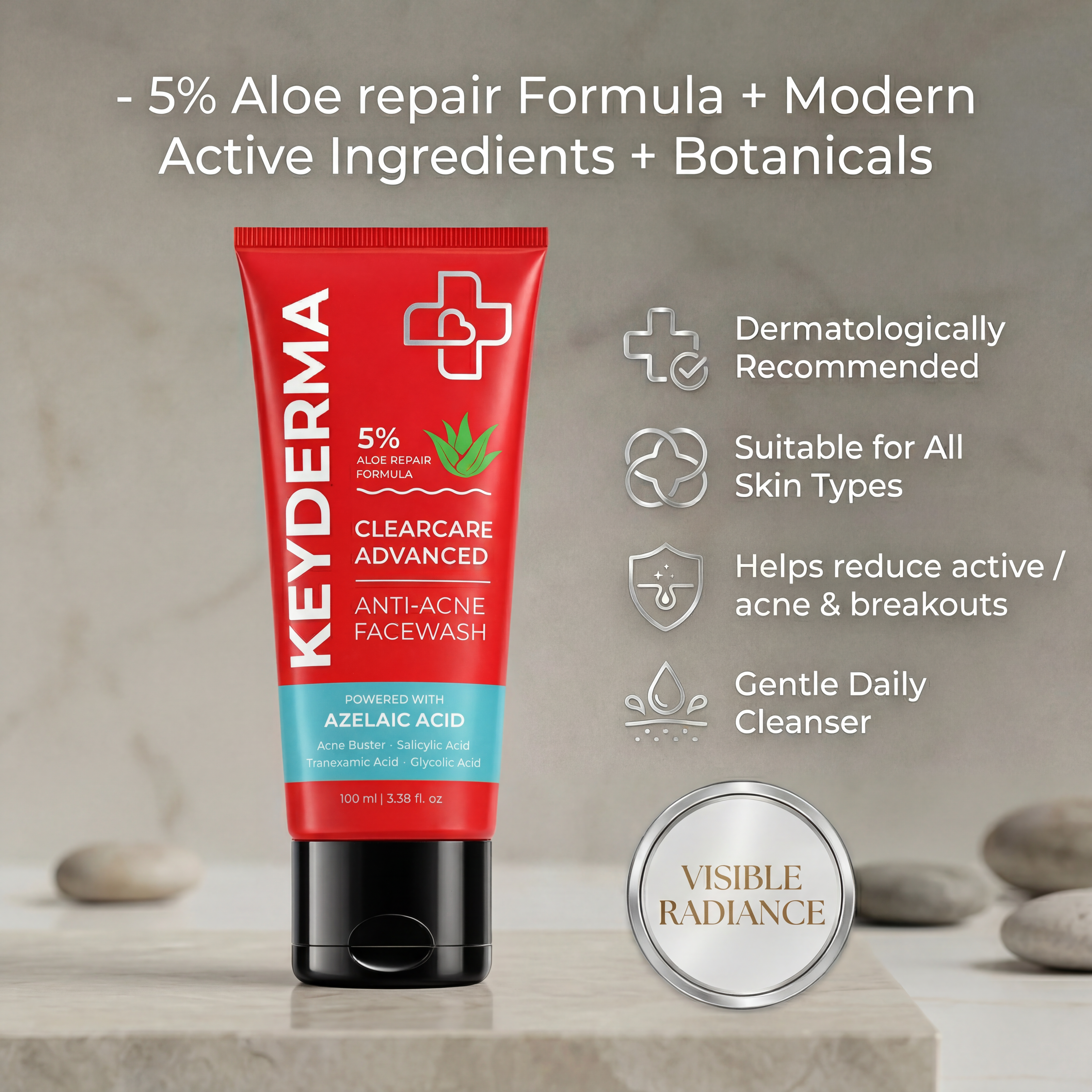 CleanCare Advanced Anti-Acne Face Wash (100ml)