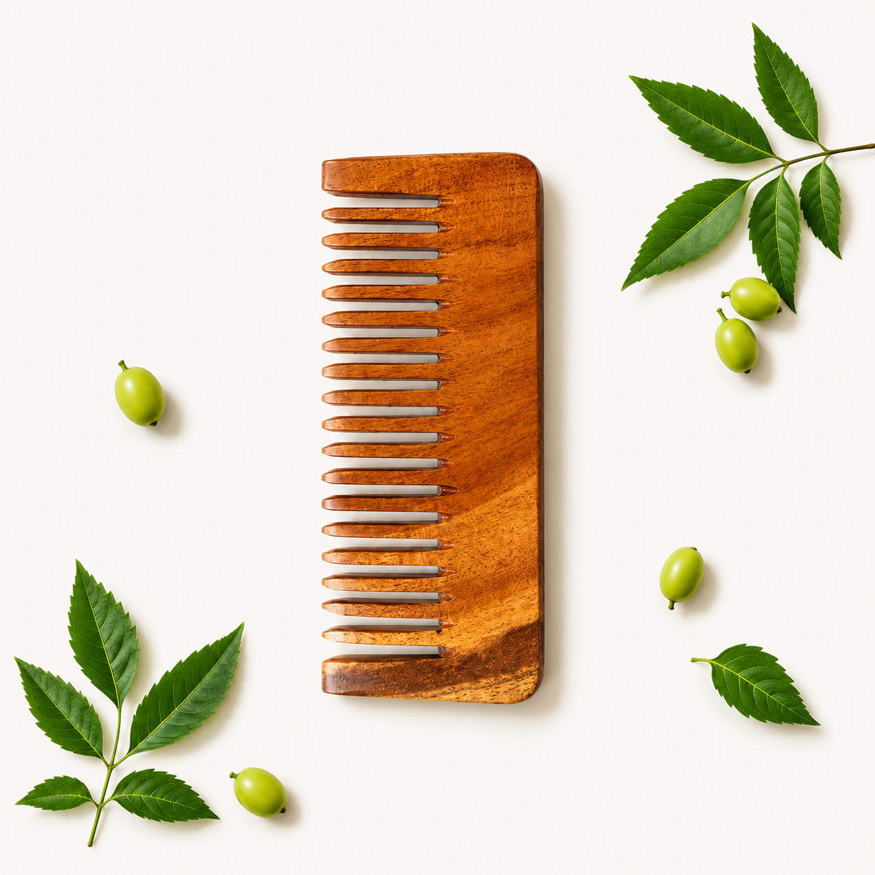 Kacchi Neem Wooden Comb