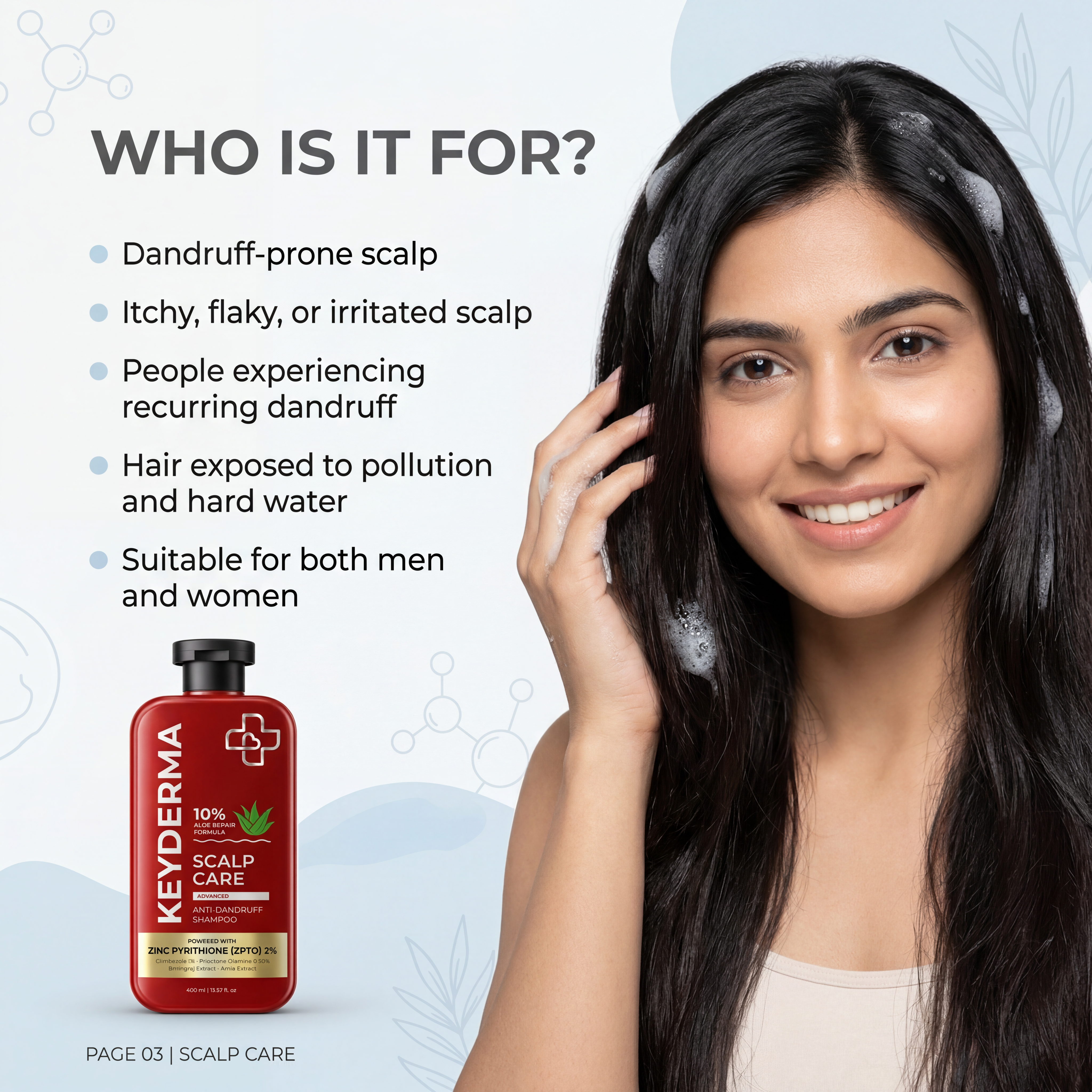ScalpCare Advanced Anti-Dandruff Shampoo (400ml)