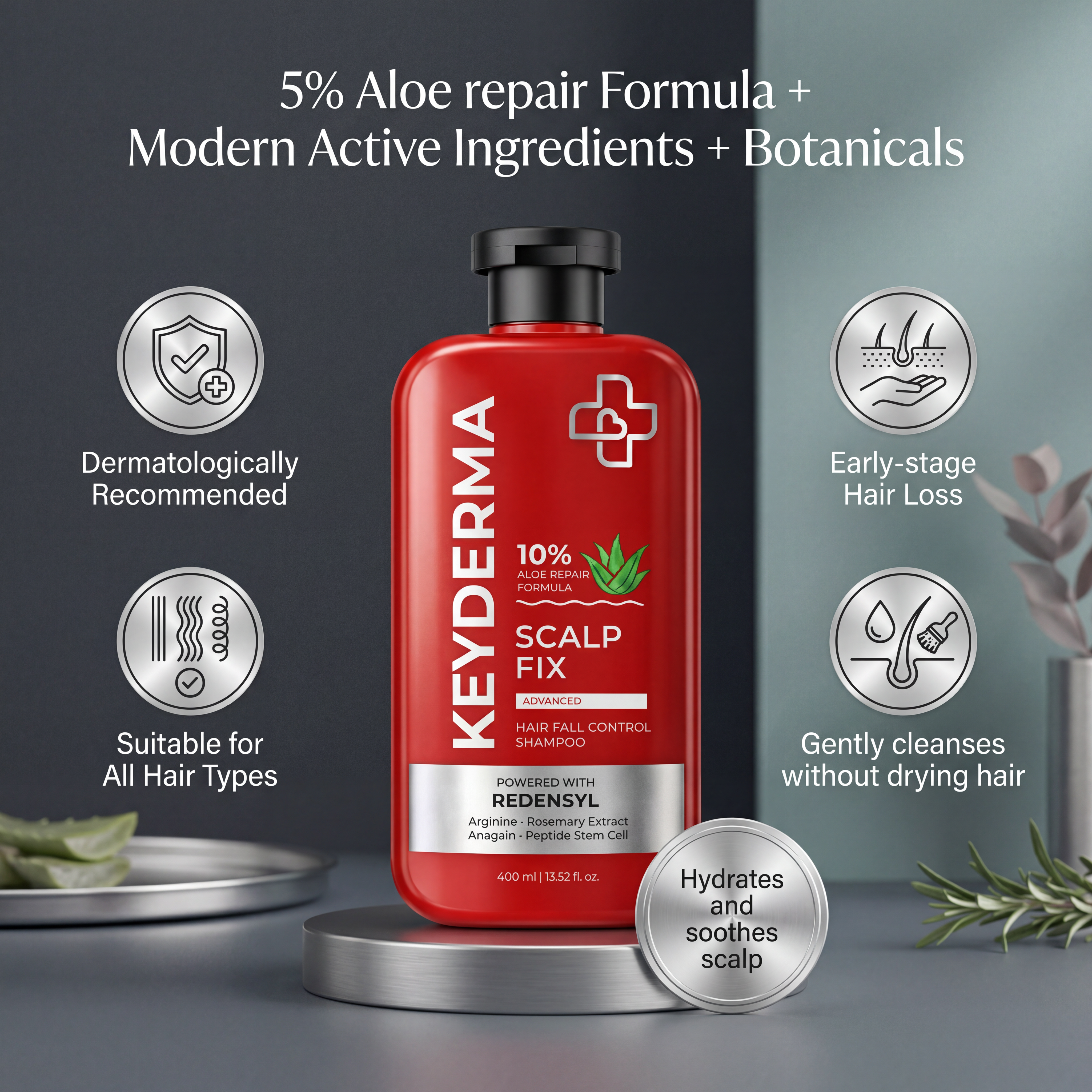 ScalpFix Advanced Anti Hair Fall Control Shampoo (400ml)