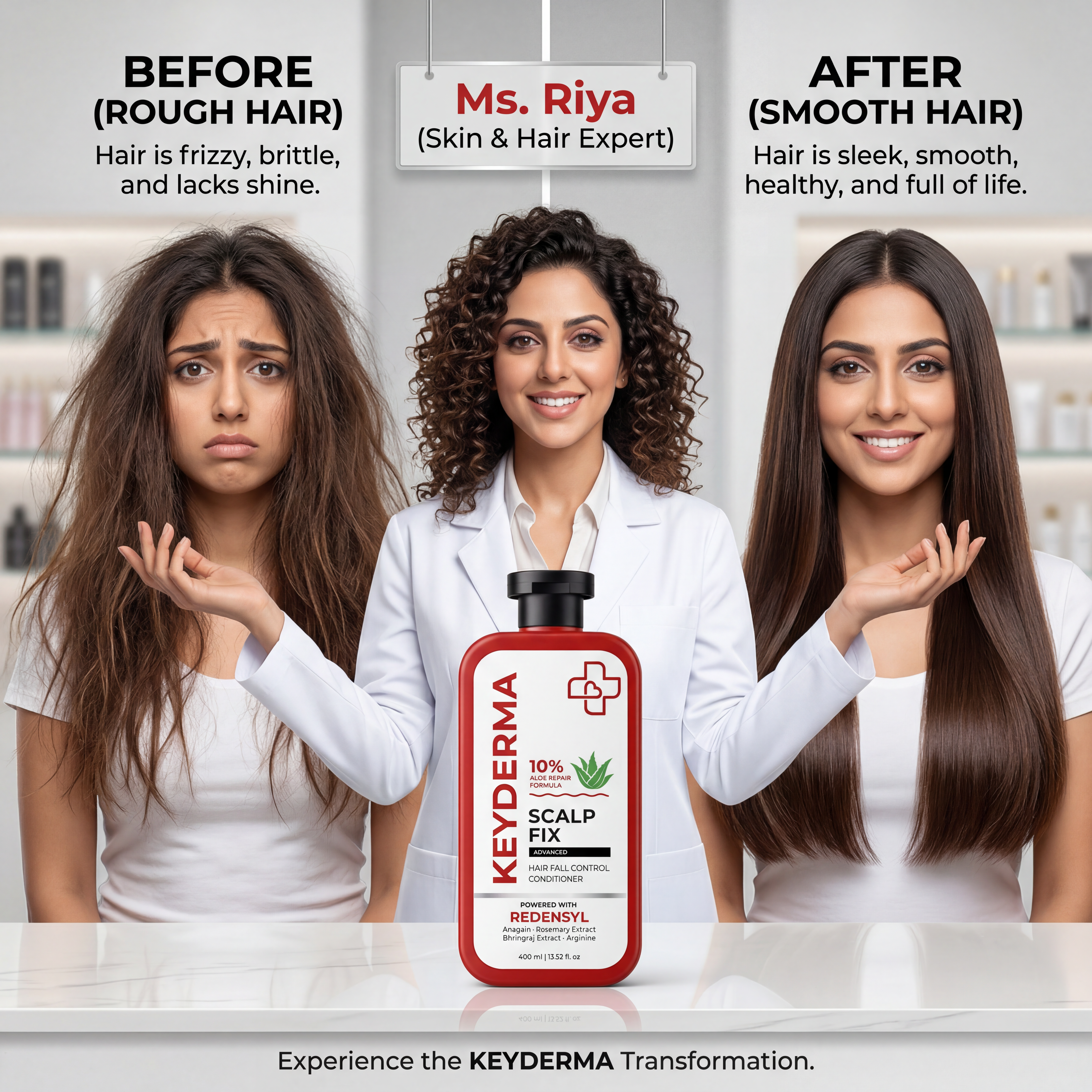 ScalpFix Advanced Anti Hair Fall Control Combo (Shampoo + Conditioner 400ml Each)