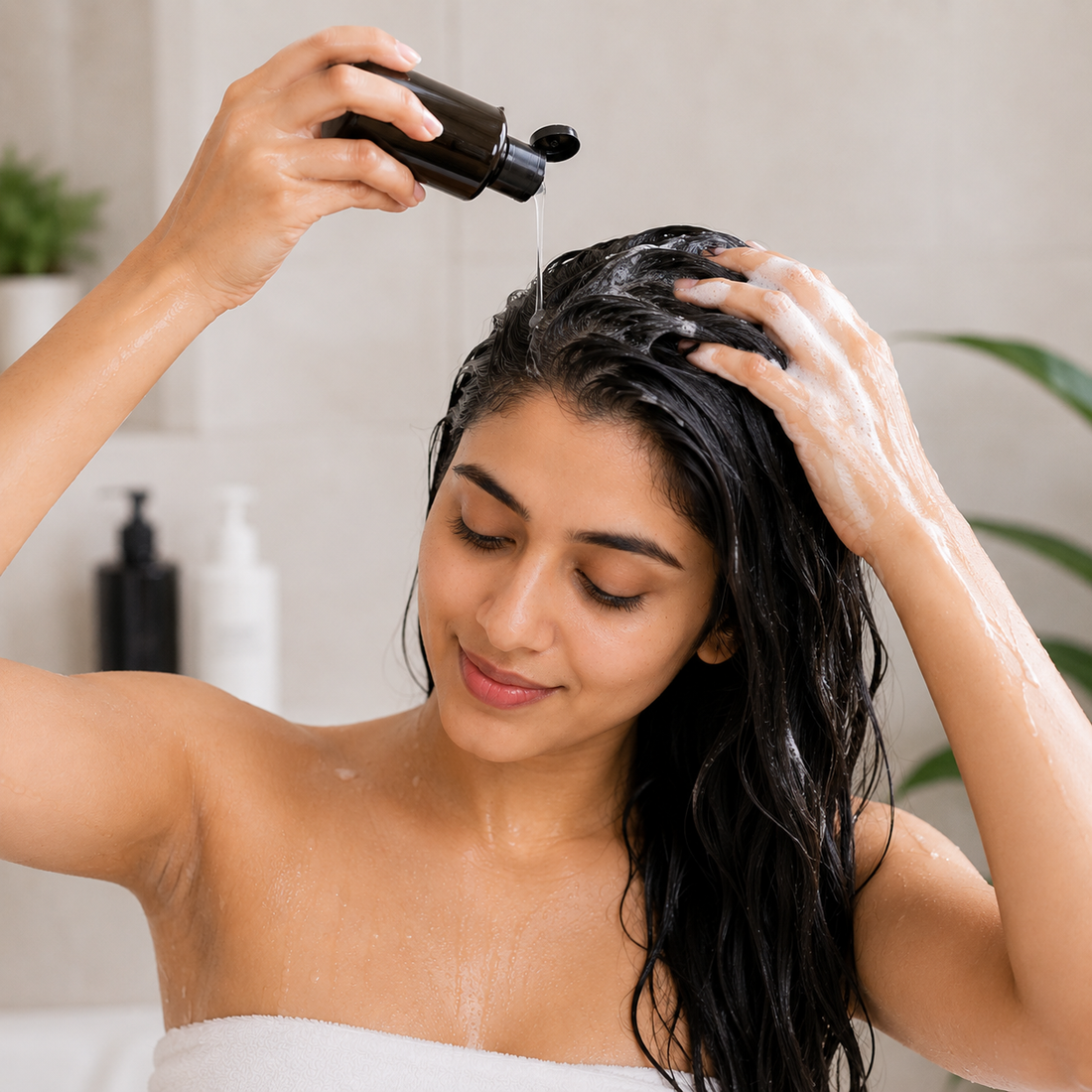 Apply Shampoo