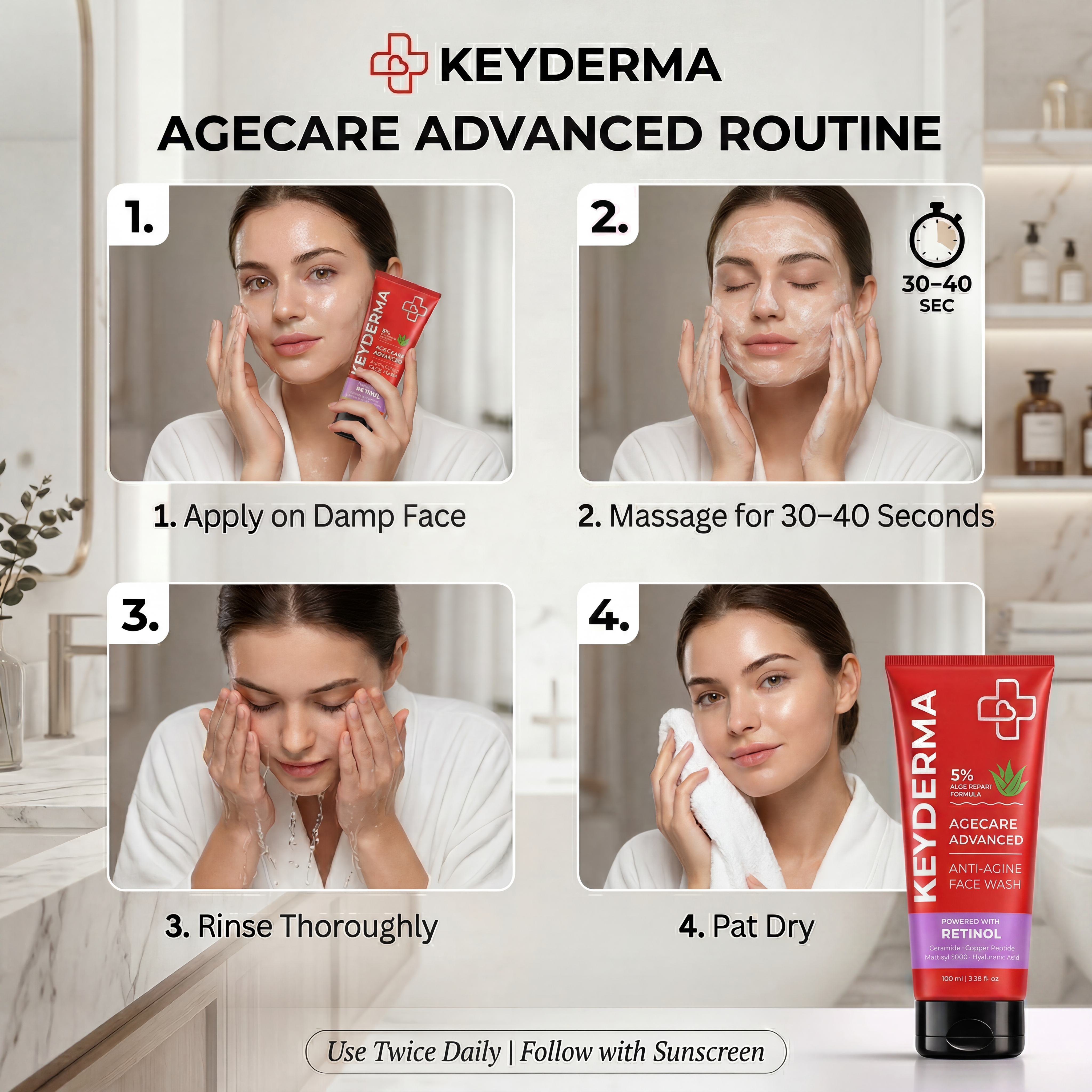 AgeCare Advanced Anti-Ageing Face Wash (100ml)