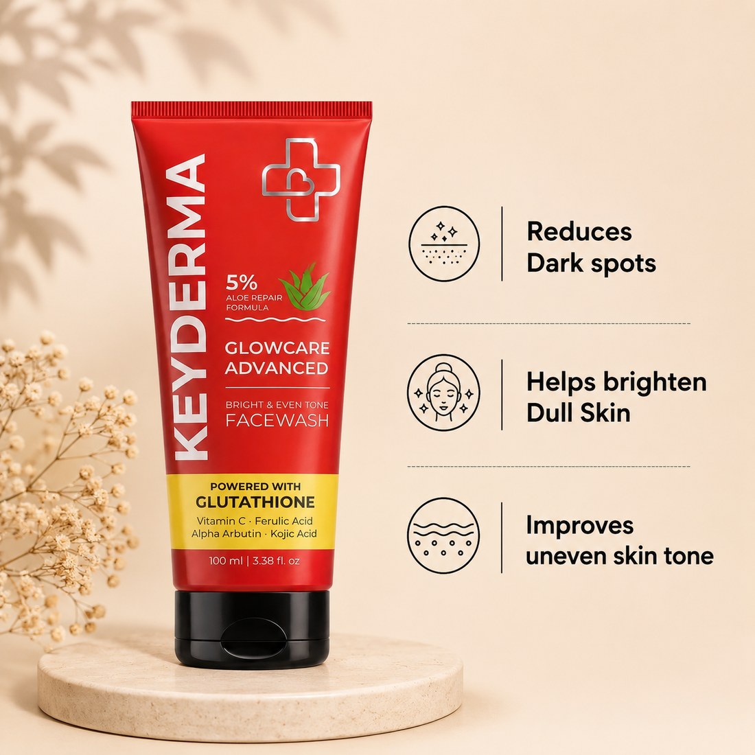 GlowCare Advanced Brightening & Even Tone Face Wash (100ml)