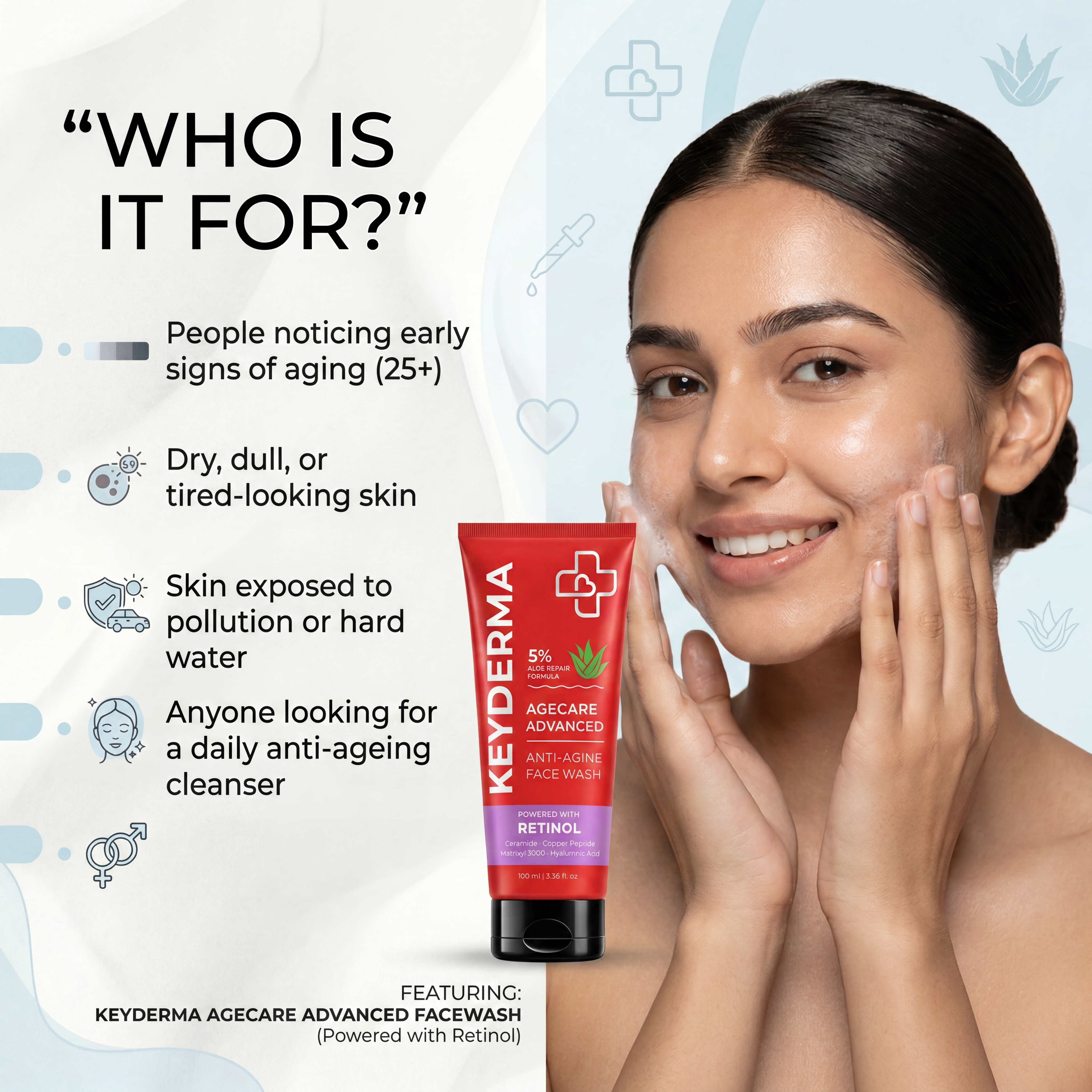 AgeCare Advanced Anti-Ageing Face Wash (100ml)